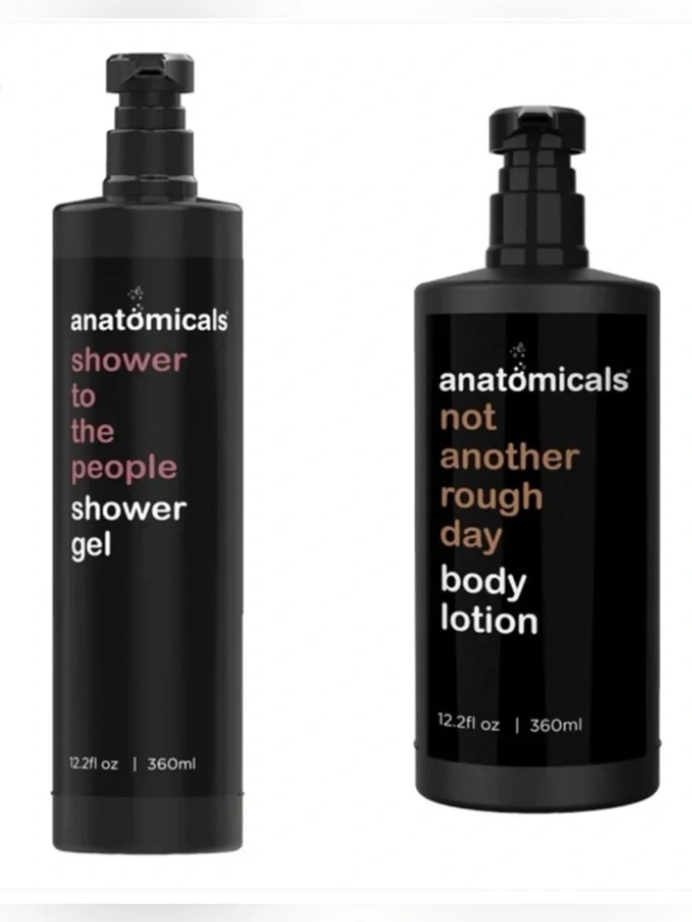 ✨ ANATOMICALS Shower Gel + Body Lotion Set | 12.2 oz Each | Spa Luxury Duo